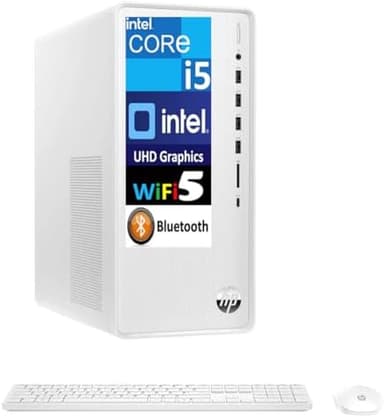 HP Pavilion TP01-3016 Everyday Value Desktop (Intel i5-12400, 64GB DDR4, 2TB PCIe SSD, Intel UHD 730, 310W PSU, WiFi 5, Bluetooth 4.2, RJ-45, HDMI, Win 11 Pro) (Renewed - Image 3