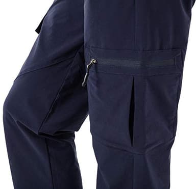 Rdruko Women's Hiking Pants Water Resistant Lightweight Quick Dry Travel Work Cargo Pants with 5 Zipper Pockets Navy Medium - Image 6