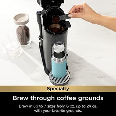 Ninja | Coffee Maker | Single Serve |Brew with Coffee Pods & Grounds| Compatible with K-Cup Coffee Pods | 4 Brew Styles, up to 24oz Cup Sizes & 56oz Removable Reservoir | Black | PB051 - Image 3