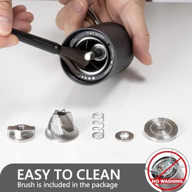 TIMEMORE Chestnut C3 ESP Pro Manual Coffee Grinder, Stainless Steel S2C Conical Burr Hand Coffee Grinder with Foldable Handle, Adjustable Grind Setting for Espresso and Pour Over - Black - Image 5