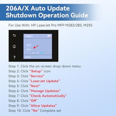 MYTONER 206A Toner Cartridges 4 Pack (with Chip) Compatible Replacement for HP 206A 206X for Color Pro MFP M283fdw M283cdw M282nw Pro M255dw M255nw M283 M255 M282 Printer W2110A W2110X High Yield - Image 7
