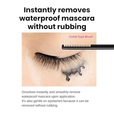 HEROINE MAKE by KISSME Mascara Remover for Waterproof Mascara, Fast-Acting Remover for Waterproof Eye Makeup, Lash-Conditioning & Gentle Non-Irritating Formula for Sensitive Eyelids from Japan 2 EA - Image 3