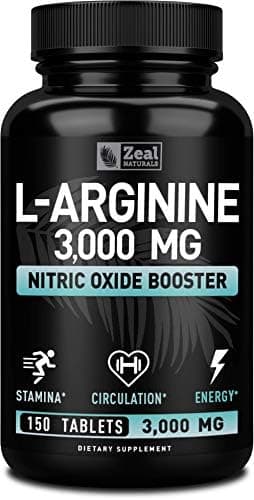 L Arginine 3000mg Capsules (150 Tablets | 1000mg) Maximum Dose L-Arginine Nitric Oxide Supplement for Supporting Muscle Growth, Vascular Function and Energy - Nitric Oxide Booster - Image 2