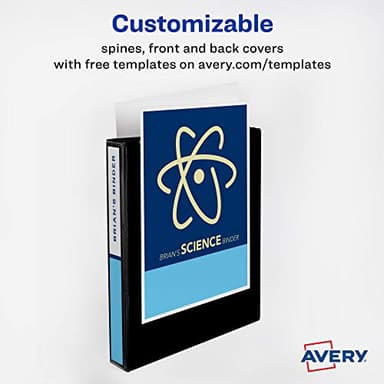 Avery Heavy-Duty 3 Ring Binder, 1 Inch Slant Rings, Orchid View Binder (79272) - Image 4