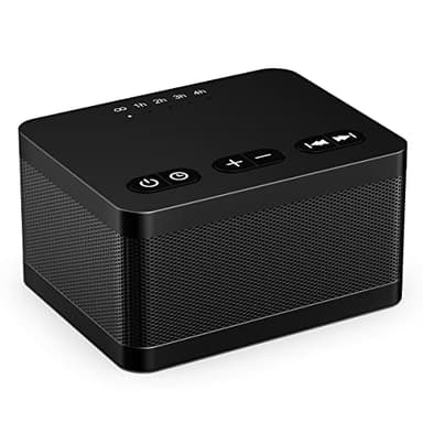 DailyBody Sound Machine White Noise Machine with 30 Soothing Sounds 36 Levels Volume 5 Timers and Memory Function Effectively Blocks Noise Ideal Sleep Machine for Baby Kids Adults… (Black) - Image 1