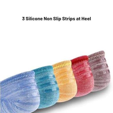 IDEGG No Show Socks Women 10 Pairs Low Cut Anti-Slid Novelty Athletic Casual Invisible Liner Socks (US, Numeric, 7.5, 9, Regular, Regular, Color B - 10 Pairs - 10 Colors) - Image 7