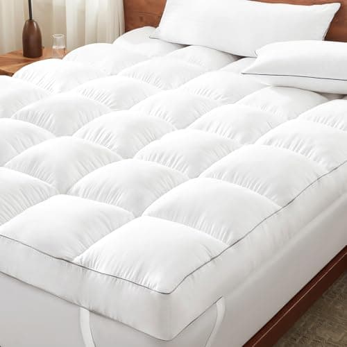 Decroom 5 Inch Memory Foam Mattress Topper King Size, Filled with Breathable Memory Foam Pillow Topper, Soft Fluffy Supportive Bed Mattress Pad for Back Pain Relief, 80x78x5 Inch - Image 1