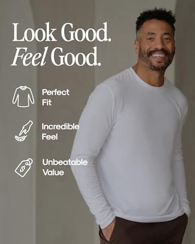True Classic Long Sleeve Shirts for Men - Mens Long Sleeve Tee-Shirts, Henley Shirts for Men and Waffle-Knit Thermal T-Shirts - Image 3