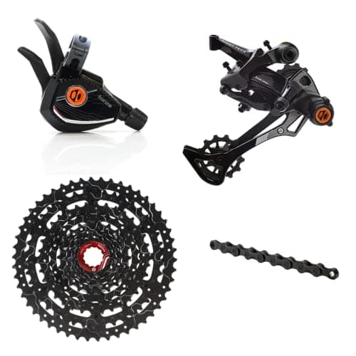 Box One/Two Prime 9 X-Wide 11-50T Range Multi Shift Drivetrain Cycling Groupset Shifter Rear Derailleur Bike Cassette Chain Shift Cable & Housing Kit - Image 1