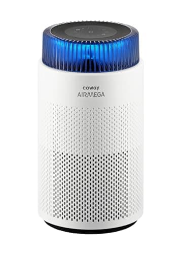 COWAY Air Purifiers for Bedroom Home up to 810 ft², True HEPA Filter for Smoke, Allergies, Pet Dander, Odor, AQI Monitor, Auto&Sleep Mode, Timer, Filter Indicator, Night Light, 3yr Warranty, 100 White - Image 1