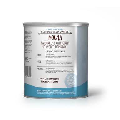 Big Train Low Carb Mocha Blended Ice Coffee Beverage Mix, 1.85 Pound (Pack of 1) - Image 8