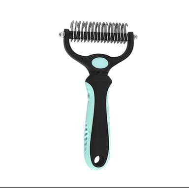 Pet Comb Ultimate Dog Grooming Set: Professional Deshedding Brushes for Dogs & Cats – Perfect for Long-Haired Breeds, Flea Removal, & Dematting (Green, For Cats and Small Dogs) - Image 1