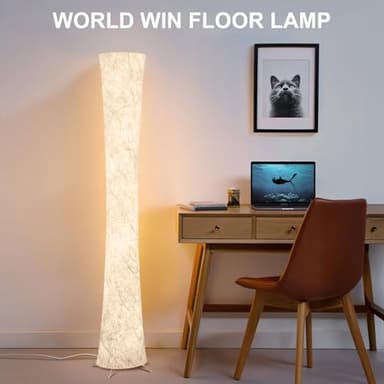 WORLD WIN Floor Lamp, 61'' Smart RGB LED Corner Lamp with Music Sync and 16 Million DIY Colors, 3 Color Temperature, APP & Remote Control, Color Changing Standing Floor Lamp for Bedroom Living Room - Image 7
