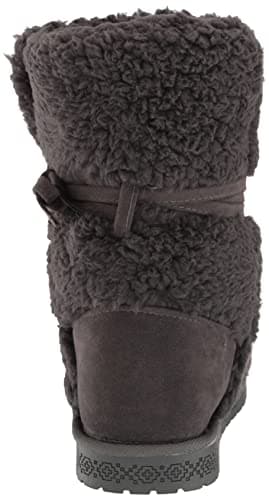 MUK LUKS Women's Clementine Boot, Dark Grey Heather, 7W - Image 3