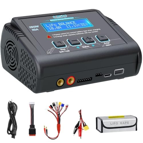 Lipo Battery Charger, 1S-6S RC Car Charger 150W Lipo Charger 10A Balance Charger Fast Charge Discharge Smart Charger for LiPo/Li-ion/LiFe Battery(1-6s) NiMH/NiCd (1-15s) RC Hobby Battery Charger - Image 1
