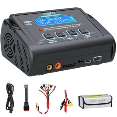Lipo Battery Charger, 1S-6S RC Car Charger 150W Lipo Charger 10A Balance Charger Fast Charge Discharge Smart Charger for LiPo/Li-ion/LiFe Battery(1-6s) NiMH/NiCd (1-15s) RC Hobby Battery Charger - Image 1