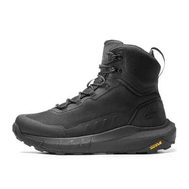 NORTIV 8 Men's Tactical Hiking Boot Lightweight Cushion Sole Boots for Work All Day Side Zipper Motorcycle Combat Military Boot Arch Support 8 Inches Terrascope,Size 7.5,Black,NMUMMT2503 - Image 9