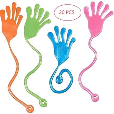Tuko 20PCS Sticky Hands, Sticky Finger, Kids' Party Favor Sets, Fun Toys, Party Favors, Wacky Fun Stretchy Sticky Hands, Halloween Party Favors, Birthday Parties, Toys for Sensory Kids,20PCS - Image 2