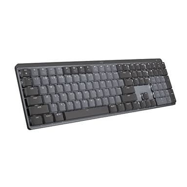 Logitech MX Mechanical Wireless Illuminated Performance Keyboard, Tactile Quiet Switches, Backlit Keys, Bluetooth, USB-C, macOS, Windows, Linux, iOS, Android, Metal, ‎Graphite - Image 1