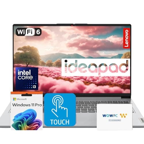 Lenovo 2025 New Touchscreen Laptop • 6-Cores Intel Core i3 • 40GB RAM • 2TB SSD • 15.6 inch FHD (1920 x 1080) Display • Long Battery Life • WOWPC Recovery USB • Windows 11 Pro with Microsoft Office - Image 1