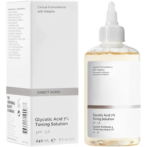 Ordinary Glycolic Acid Toning Solution, 8 Fl Oz Glycolic Acid 7% Toner Gently Exfoliates, Smooths Skin Texture, Improvement Visible Clarity & Also Addressing Uneven Tone, Reveal Radiant Skin - Image 1