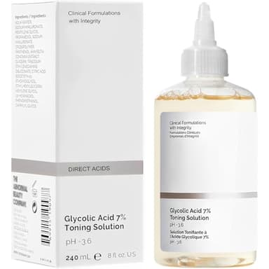 Ordinary Glycolic Acid Toning Solution, 8 Fl Oz Glycolic Acid 7% Toner Gently Exfoliates, Smooths Skin Texture, Improvement Visible Clarity & Also Addressing Uneven Tone, Reveal Radiant Skin - Image 1