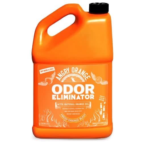 Angry Orange Pet Odor Eliminator for Dog and Cat Urine, Carpet Stains, and Strong Smells – Citrus Cleaner with Natural Orange Oil – 1 Gallon - Image 1