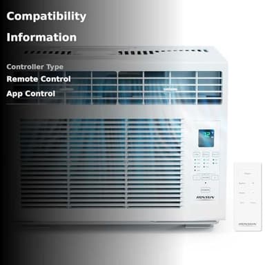 ROVSUN Smart 14000 BTU Window Air Conditioner with WiFi, Energy Saving Window AC Unit with Remote & App Control & Timer Function & Easy Install Kit, for Rooms up to 700 Square Feet, 115V/60Hz, White - Image 5