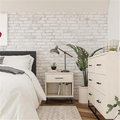Novogratz Kelly Nightstand, Ivory Oak - Image 2