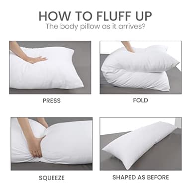 Utopia Bedding Full Body Pillow for Adults (White, 20 x 54 Inch), Long Pillow Insert for Sleeping, Ideal for Side Sleepers - Image 7