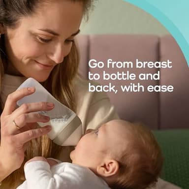 NUK Perfect Match Slow Flow 2-in-1 Natural and Anti-Colic Bottle, 5oz., 4 Pack, BPA Free - Image 4