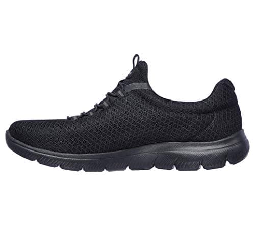 Skechers womens Summits Sneaker, Black, 8 US - Image 1