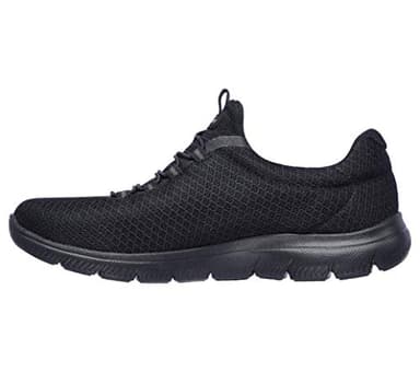 Skechers womens Summits Sneaker, Black, 8 US - Image 1