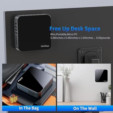 DreamQuest Mini Pc Intel 12th Processor N95 (up to 3.4 GHz) 16GB DDR4 RAM 512GB M.2 SSD,mini Desktop Computer Support Dual 4K/WiFi/Bluetooth/Ethernet/HDMI/LAN for Home/Office - Image 6