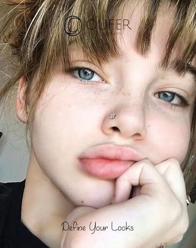 OUFER 925 Sterling Silver Nose Rings, Flower Nose Studs, Cute Nose Nostril Piercing Jewelry, Screw Shaped 20G Silver Nose Rings Studs for Women Men - Image 6