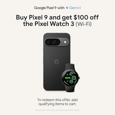 Google Pixel Watch 3 (41mm) 2024 Model - Android Smartwatch, Heart Rate Tracking, Fitbit Advanced Running, Fitness Insights, 24-Hour Battery - Matte Black Aluminum Case - Obsidian Band - Wi-Fi - Image 2