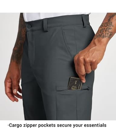 Willit Men's Golf Shorts Stretch Dress Shorts Cargo Quick Dry Athletic Casual Shorts with Pockets 11" Deep Gray 36W - Image 6