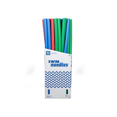 Big Joe Swim Noodle 35 Pack Pool Noodles, Red, Blue, Green, Purple, Yellow Foam, 4.5 feet, 55"L x 2"W x 2"H each - Image 8