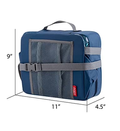 Nuby Easy Go Booster Seat - Travel Booster Seat for Babies and Toddlers - Holds Up to 35 Pounds - 9+ Months - Blue - Image 3