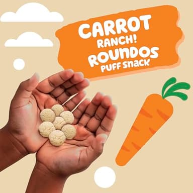 Get'ems! from Gerber, Snacks for Kids, Carrot Ranch Roundos Puffs, Made with Whole Grain Quinoa, Calcium to Support Strong Bones - 5 pack - Image 4