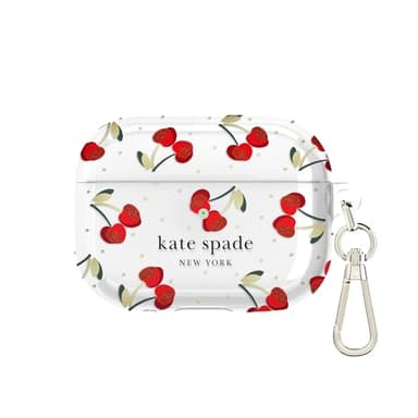 kate spade new york AirPods Pro Protective Case with Keychain Ring - Cherry Dot, Compatible with AirPods Pro 2nd / 1st Generation - Image 6