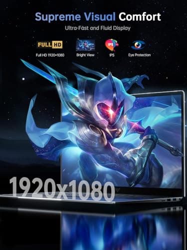 2025 Laptop, Laptop Computer with Intel Twin Lake N150 Processor(Up to 3.6GHz), 16GB DDR4 512GB SSD Windows 11 Laptop, 15.6" IPS 1080P, USB3.2, Long Battery Life - Image 3