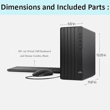 HP 290 G9 Desktop Computer Tower for Home Student and Business, 13th Gen Intel 4-Core Processor, 32GB DDR4 RAM, 1TB PCIe SSD, WiFi Adapter, RJ-45, HDMI, VGA, KB and Mouse, Windows 11 Home - Image 4