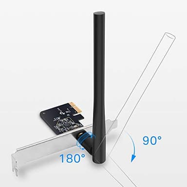TP-Link PCIe WiFi Card AC600 for Desktop PC, Dual Band Wireless Internal Network Card(Archer T2E) High-Gain Antenna, MU-MIMO, WPA3, Low Profile, Supports Windows 10/11 - Image 2