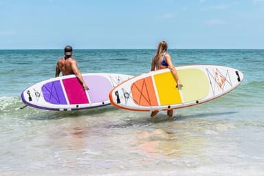 Polar Outdoors by Roc Inflatable Stand Up Paddle Board with Premium SUP Paddle Board Accessories, Wide Stable Design, Non-Slip Comfort Deck for Youth & Adults (Orchid) - Image 5