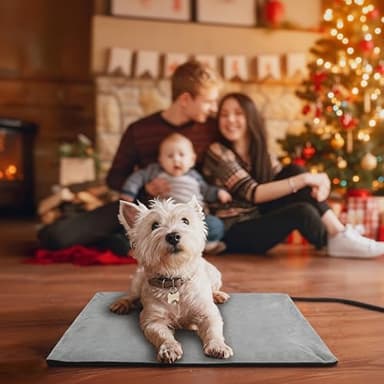 Toozey Small Pet Heating Pad, 6 Adjustable Temperature Dog Cat Heating Pad with Timer, Waterproof Heated Cat Bed with Chew Resistant Cord, Indoor Electric Pet Heated Mat 18x16in - Image 8