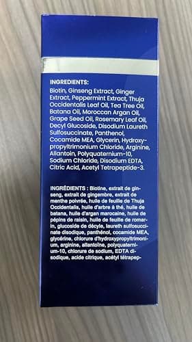 Uttse Biotion Hair Growth Shampoo for Men: Natural Thickening Shampoo with Tea Tree Oil Ginseng Mint for Hair Loss and Thinning Hair - 10.1 fl.oz, Dark Blue - Image 7
