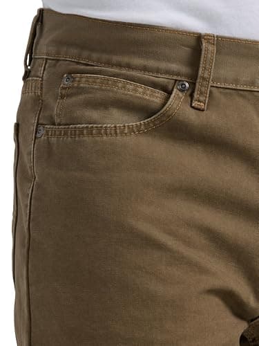 Lee Men's Legendary Relaxed Straight Jean, Teak-Plaid Flannel-Lined, 29W x 34L - Image 4