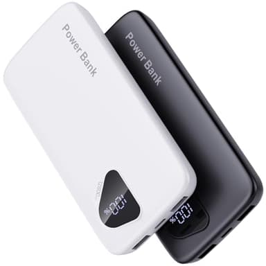 2025 2-Pack 12800mAh Portable Charger with Built in Cables, Travel Essential Battery Pack, 4 Outputs 2 Inputs Slim Power Bank with Cord Wires for iPhone 16/15/14, Samsung Galaxy S23/22, Pixel etc - Image 1