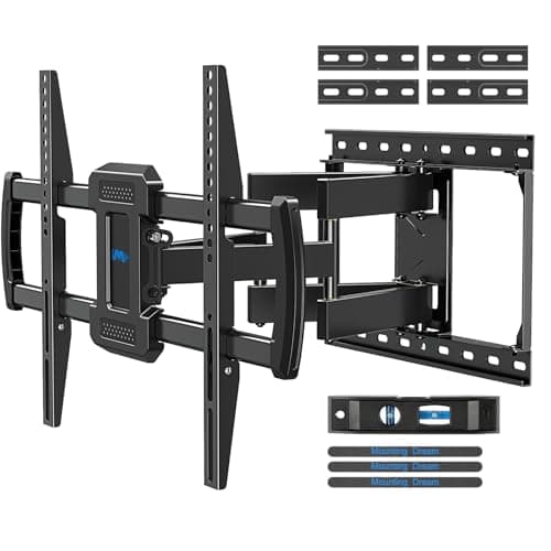 Mounting Dream TV Wall Mounts Bracket for Most 42-84 Inch TVs, UL Listed Premium TV Mount Full Motion with Articulating Arms, Max VESA 600x400mm and 100LBS, Fits 16", 18", 24" Studs, MD2296-24K - Image 1